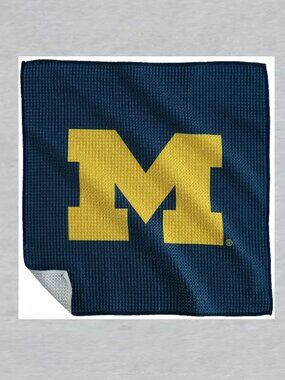 Michigan Wolverines Rally Towel Measures 16 x 16 inches